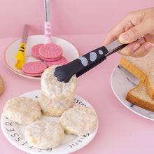 Load image into Gallery viewer, Japanese Cat Paw Shape Food Tongs 3 Sizes Anti Heat Bread Clip Meal Tong Cute Cartoon Stainless Steel Barbecue Tongs Sandwich Baking Clip Kitchen Gadgets
