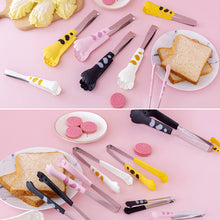Load image into Gallery viewer, Japanese Cat Paw Shape Food Tongs 3 Sizes Anti Heat Bread Clip Meal Tong Cute Cartoon Stainless Steel Barbecue Tongs Sandwich Baking Clip Kitchen Gadgets
