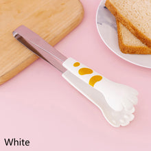 Load image into Gallery viewer, Japanese Cat Paw Shape Food Tongs 3 Sizes Anti Heat Bread Clip Meal Tong Cute Cartoon Stainless Steel Barbecue Tongs Sandwich Baking Clip Kitchen Gadgets
