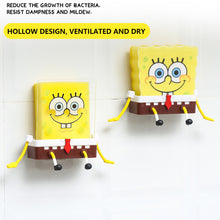 Load image into Gallery viewer, Kawaii Sponges Storage Holder Cute Cartoon Wall Mounted Sponge Sink Drain Rack Storage Basket Household Supply Kitchen Accessory
