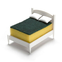 Load image into Gallery viewer, Creative Cute Sponge ABS Holder Sponges Washer Bed Shape Shelf Organizer Innovative Sink Storage Tool Drain Rack Kitchen Accessories Home Personality Gadget

