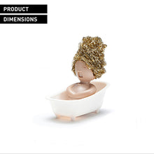 Load image into Gallery viewer, Cute Kitchen Clean Brush Holder Sink Scouring Pad Dish Scrubber Storage Rack People Shape Dish Washing Sponge Ball Box Kitchen Accessories
