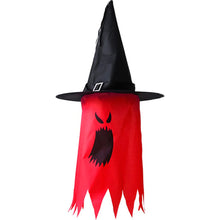 Load image into Gallery viewer, Halloween LED Flashing Light Hanging Ghost Halloween Party Dress Up Glowing Wizard Hat Lamp Horror Props Home Bar Decoration
