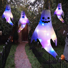 Load image into Gallery viewer, Large Size LED Halloween Ghost Outdoor Light Festival Dress Up Skeleton Horror Hanging Glowing Halloween Party Decor
