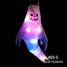 Load image into Gallery viewer, Large Size LED Halloween Ghost Outdoor Light Festival Dress Up Skeleton Horror Hanging Glowing Halloween Party Decor
