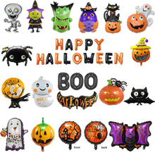 Load image into Gallery viewer, Halloween Pumpkin Ghost Balloons Decorations Spider Foil Balloons Inflatable Toys Bat Globos Halloween Party Supplies Kids Toys
