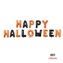 Load image into Gallery viewer, Halloween Pumpkin Ghost Balloons Decorations Spider Foil Balloons Inflatable Toys Bat Globos Halloween Party Supplies Kids Toys
