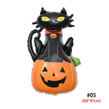 Load image into Gallery viewer, Halloween Pumpkin Ghost Balloons Decorations Spider Foil Balloons Inflatable Toys Bat Globos Halloween Party Supplies Kids Toys
