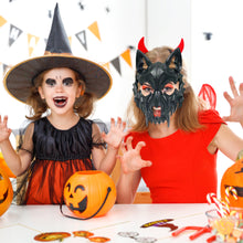 Load image into Gallery viewer, Japanese Dragon God Mask Halloween Werewolf Mask Skull Scary Half Face Mask Masquerade Ball Party Cosplay Props
