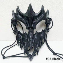 Load image into Gallery viewer, Japanese Dragon God Mask Halloween Werewolf Mask Skull Scary Half Face Mask Masquerade Ball Party Cosplay Props
