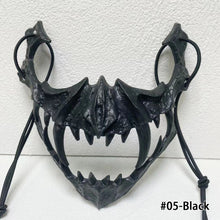 Load image into Gallery viewer, Japanese Dragon God Mask Halloween Werewolf Mask Skull Scary Half Face Mask Masquerade Ball Party Cosplay Props
