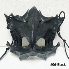 Load image into Gallery viewer, Japanese Dragon God Mask Halloween Werewolf Mask Skull Scary Half Face Mask Masquerade Ball Party Cosplay Props
