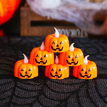 Load image into Gallery viewer, Halloween Pumpkin Candle Light LED Lights Halloween Party Supplies Lantern Lamp Ornaments Props Halloween Home Decorations
