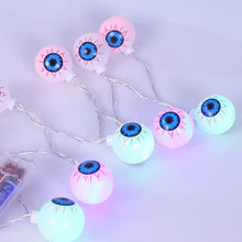 Load image into Gallery viewer, 2m 10Led Halloween Ghost Eye Led Light String Festival Bar Home Party Decor Halloween Ornament
