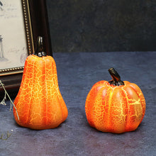 Load image into Gallery viewer, Pumpkin Candle Light Lamp Halloween Christmas Decor Gift Light Pumpkin Candlestick LED Little Night Light Home Party Table Decoration Lamp
