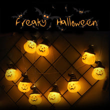 Load image into Gallery viewer, 1.5m 10Led Halloween Pumpkin Ghost Led Light String Festival Bar Home Party Decor Halloween Ornament For Home Party Supplies
