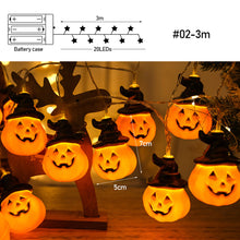 Load image into Gallery viewer, 1.5m 10Led Halloween Pumpkin Ghost Led Light String Festival Bar Home Party Decor Halloween Ornament For Home Party Supplies

