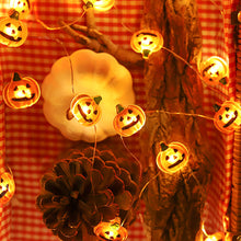 Load image into Gallery viewer, 2m 20Led Halloween Pumpkin Ghost Led Light String Festival Bar Home Party Decor Halloween Ornament For Home Party Supplies

