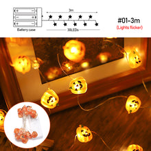 Load image into Gallery viewer, 2m 20Led Halloween Pumpkin Ghost Led Light String Festival Bar Home Party Decor Halloween Ornament For Home Party Supplies
