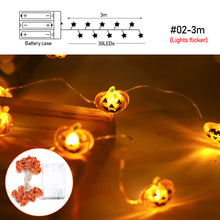 Load image into Gallery viewer, 2m 20Led Halloween Pumpkin Ghost Led Light String Festival Bar Home Party Decor Halloween Ornament For Home Party Supplies
