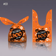 Load image into Gallery viewer, Halloween Rabbit Plastic Bags Pumpkin Ghost Biscuit Candy Gift Bags For Kids Halloween Party Decoration Supplies Gift Bag
