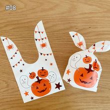 Load image into Gallery viewer, Halloween Rabbit Plastic Bags Pumpkin Ghost Biscuit Candy Gift Bags For Kids Halloween Party Decoration Supplies Gift Bag
