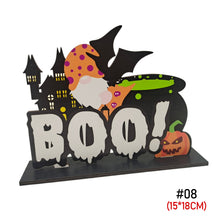 Load image into Gallery viewer, Halloween Wooden Ornament Spider Pumpkin Ghost Wood Door Hanging Signs Pendant Halloween Party Decorations for Home DIY Crafts
