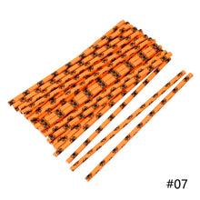 Load image into Gallery viewer, 25pcs/pack Halloween Straws Skeletons Pumpkins Straw Halloween Party Decoration Festival Supplies For Bar Bar Restaurant
