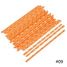 Load image into Gallery viewer, 25pcs/pack Halloween Straws Skeletons Pumpkins Straw Halloween Party Decoration Festival Supplies For Bar Bar Restaurant
