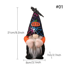 Load image into Gallery viewer, Halloween Faceless Gnome Doll Pumpkin Spider Bat Old Man Doll Ghost Festival Halloween Party Decor Haunted House Props
