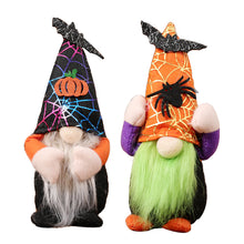 Load image into Gallery viewer, Halloween Faceless Gnome Doll Pumpkin Spider Bat Old Man Doll Ghost Festival Halloween Party Decor Haunted House Props
