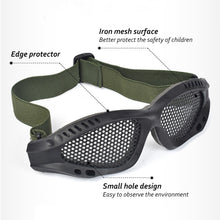 Load image into Gallery viewer, Tactical Paintball Goggles Eyewear Steel Wire Mesh Airsoft Net Glasses Shock Resistance Eye Game Protector for Outdoor Hunting
