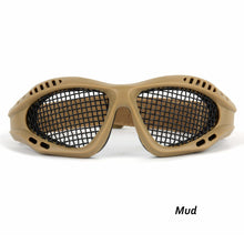 Load image into Gallery viewer, Tactical Paintball Goggles Eyewear Steel Wire Mesh Airsoft Net Glasses Shock Resistance Eye Game Protector for Outdoor Hunting
