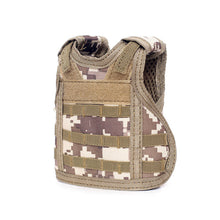 Load image into Gallery viewer, Mini Tactical Beer Bottle Vest Cover Miniature Military Molle Vest Personal Bottle Drink Set Adjustable Shoulder Straps Party Christmas
