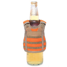 Load image into Gallery viewer, Mini Tactical Beer Bottle Vest Cover Miniature Military Molle Vest Personal Bottle Drink Set Adjustable Shoulder Straps Party Christmas
