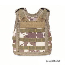 Load image into Gallery viewer, Mini Tactical Beer Bottle Vest Cover Miniature Military Molle Vest Personal Bottle Drink Set Adjustable Shoulder Straps Party Christmas
