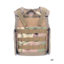 Load image into Gallery viewer, Mini Tactical Beer Bottle Vest Cover Miniature Military Molle Vest Personal Bottle Drink Set Adjustable Shoulder Straps Party Christmas

