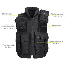 Load image into Gallery viewer, Outdoor Military Training CS 11 Pockets Tactical Vest Men Hunting Vest Waistcoat Swat Police Protective Modular Security Vest
