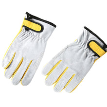 Load image into Gallery viewer, 1Pair Men Work Gloves Soft Cowhide Driver Hunting Driving Farm Garden Welding Security Protection Safety Workers Mechanic Gloves
