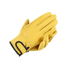 Load image into Gallery viewer, Wear-Resistant Cowhide Work Gloves Leather Workers Work Welding Safety Protection For Garden Sports Motorcycle Driver Gloves
