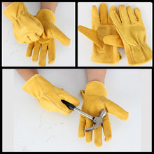 Load image into Gallery viewer, Work Gloves Retro Motorcycle Riding Gloves Wear Resistant Car Repair Work Garden Gardening Roses Handling Welding Gloves Clothing Gloves
