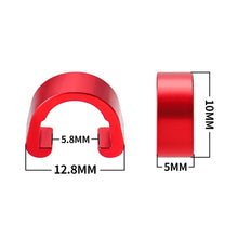 Load image into Gallery viewer, 4Pcs MTB Bike Brake Cable/Derailleur Line Case Aluminum Alloy C-Shape Buckle Clasps Bicycle C Clips Outdoor Cycling Parts
