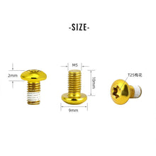 Load image into Gallery viewer, 12Pcs Bicycle Disc Brake Rotor Bolt T25 Torx M5*10 Stainless Steel Fixing Screw Disc Brake MTB Bike Accessory Cycling Parts Tool
