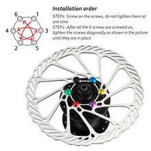 Load image into Gallery viewer, 12Pcs Bicycle Disc Brake Rotor Bolt T25 Torx M5*10 Stainless Steel Fixing Screw Disc Brake MTB Bike Accessory Cycling Parts Tool
