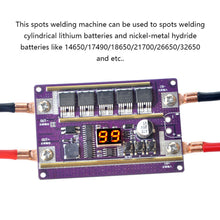 Load image into Gallery viewer, Spot Welder Portable DIY Kit 99 Gears Adjustable Mini Spots Welding Control Board for Welding Machine 18650 Battery 0.05-0.3mm Nickel Sheet
