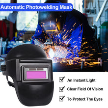 Load image into Gallery viewer, Welding Helmet Welder Mask Chameleon Large View True Color Solar Power Auto Darkening Welding Mask For Arc Weld Grind Cut
