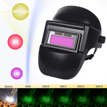 Load image into Gallery viewer, Welding Helmet Welder Mask Chameleon Large View True Color Solar Power Auto Darkening Welding Mask For Arc Weld Grind Cut
