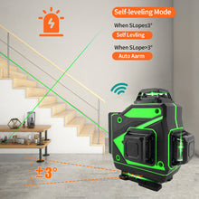 Load image into Gallery viewer, 16 Lines 4D Laser Level Self-Leveling 360 Horizontal And Vertical Super Powerful Green Line Laser Level Green Beam Laser Level
