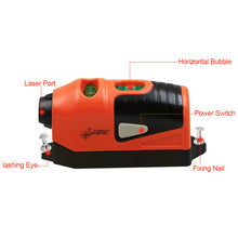 Load image into Gallery viewer, Mini Vertical Spirit Level Tool Laser Level Laser Straight Laser Guided Level Line Measurement Gauge Tool
