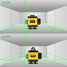 Load image into Gallery viewer, 12/16 Lines 3D/4D 360° Laser Level Nivel Laser Leveling Device Green Beam Laser Level Self-leveling Horizontal Vertical Measure Tool
